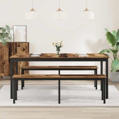 Vidaxl Jedilne mize 180 x 90 x 75 cm Inženirski les Pravokotna