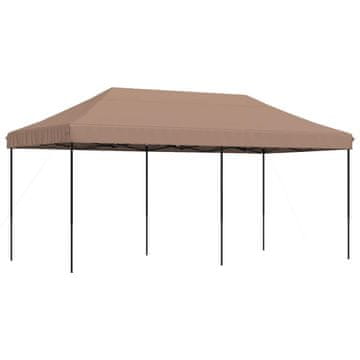 Vidaxl Zabavni šotor Rjava 292 x 580 x 315 cm Oxford tkanina