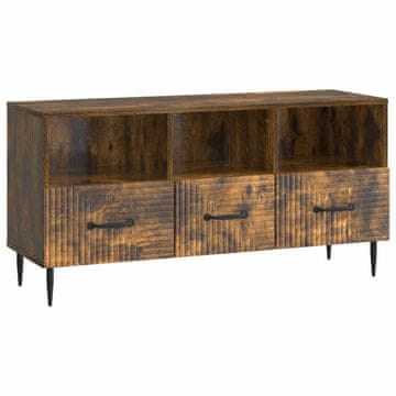 Vidaxl TV omarica Dimljen hrast 102 x 34,5 x 50 cm Inženirski les
