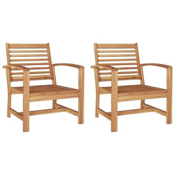 Vidaxl Stol 2 Kos Rjava 65 x 60 x 76,5 cm Trden tikov les