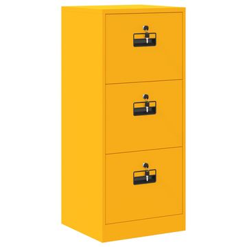 Vidaxl Kabinet za datoteke Gorčična rumena 45,5 x 42 x 106,5 cm