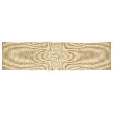 Vidaxl Preproge za površine Bela 60 x 400 cm Juta