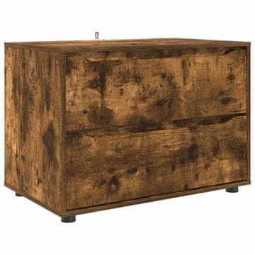 Vidaxl Omarica za shranjevanje Dimljeni oreh 80 x 48 x 57 cm