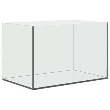 Vidaxl Akvarij s shranjevanjem Transparentno 40 x 25 x 25 cm Steklo