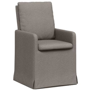 Vidaxl Jedilni stoli 2 szt. Taupe 57 x 67 x 98 cm blago