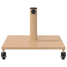 Vidaxl Podstavek za senčnik 26.75 kg Svetlo leseno Kvadrat Nastavljivo