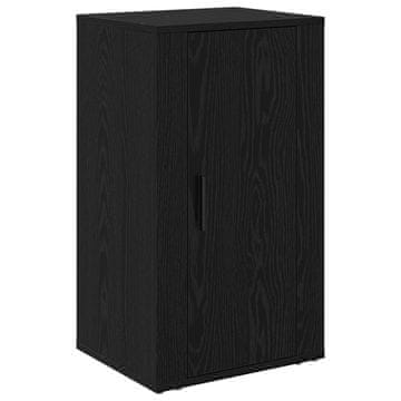 Vidaxl Strani šal Črna Orehovina 40 x 33 x 70 cm Konstruiran les