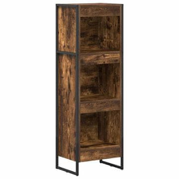 Vidaxl Knjigovni omar Dimni hrast 40 x 30 x 121 cm Konstruiran les