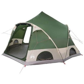 Vidaxl Šotor Dome za 4 osebe s streho Zelena 505 x 450 x 248 cm