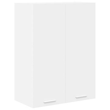 Vidaxl Viseča omarica z vrati Bela 60 x 31 x 80 cm Konstruiran les