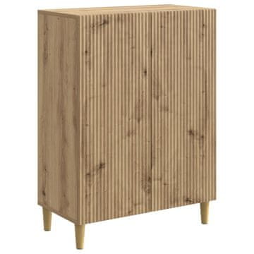 Vidaxl Strani šal Artisan hrast 66 x 34,5 x 90 cm Inženirski les