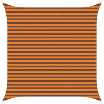 Vidaxl Sončno platno Oranžna in Rjava 3,6 x 3,6 m