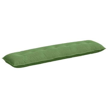 Vidaxl Poglavni vzglavnik Svetlo zelena 200 x 50 cm Žametna tkanina