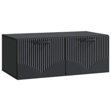 Vidaxl Omarica za TV, ki jo lahko montiraš na steno Črna