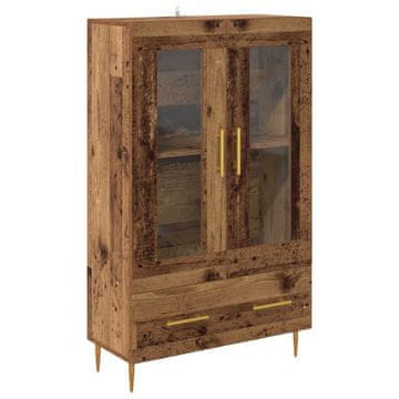 Vidaxl Visok predalnik s predalom Star les 69,5 x 31 x 115 cm