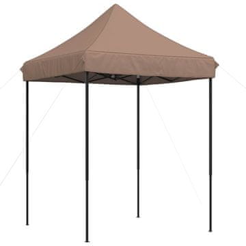 Vidaxl Zabavni šotor Rjava 200 x 200 x 306 cm Oxford tkanina