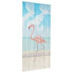 Vidaxl Zavesa proti insektom večbarvno 100 x 200 cm Bambus