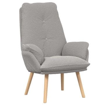Vidaxl fotelj Svetlo siva 69 x 74 x 93 cm Sherpa tkanina
