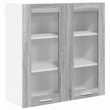 Vidaxl Viseča omarica Siva Sonoma 80 x 31 x 80 cm Konstruiran les