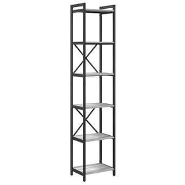 Vidaxl Knjižna polica Siva sonoma 40 x 30 x 189,5 cm Konstruiran les