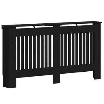 Vidaxl Pokrov radiatorja Črna Orehovina 152 x 19 x 81,5 cm