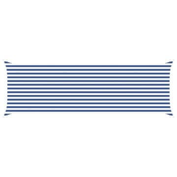 Vidaxl Sončno platno Modra in bela 2 x 6 m 100% poliester Oxford