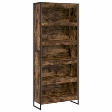 Vidaxl Knjigovni omar 2 szt. Dimni hrast 80 x 30 x 189,5 cm