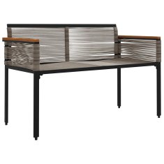 Vidaxl Zunanja klop 2 -Seater 117 x 54 x 74.5 cm poli ratan