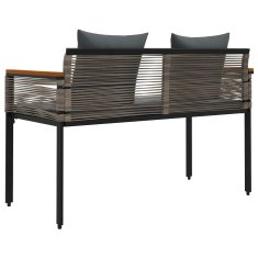Vidaxl Zunanja klop 2 -Seater 117 x 54 x 74.5 cm poli ratan