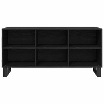 Vidaxl TV omarica Črna Orehovina 103,5 x 30 x 50 cm Konstruiran les