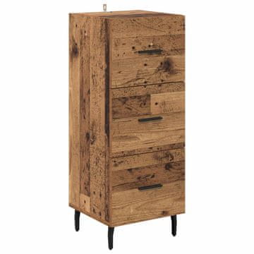 Vidaxl Strani šal Star les 34 x 34.5 x 90 cm Konstruiran les