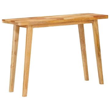Vidaxl Jedilna miza 110 x 35 x 75 cm Masiven les manga Naravna
