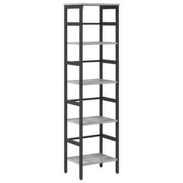 Vidaxl Knjižna polica Siva Sonoma 40 x 29,5 x 149 cm Konstruiran les