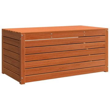 Vidaxl Shranjevalna škatla Voskast rjav 101 x 50,5 x 46,5 cm