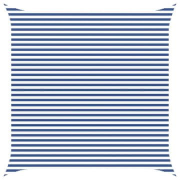 Vidaxl Sončno platno Modra in bela 4,5 x 4,5 m 100% poliester Oxford