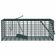 Vidaxl Zamka za živali Zelena 31 x 13 x 12cm Jeklo