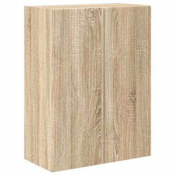 Vidaxl TV stenska omara Sonoma hrast 59,5 x 31 x 80 cm Konstruiran les