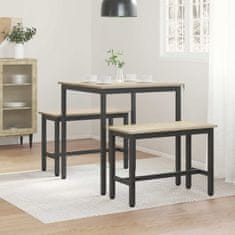 Vidaxl Jedilne mize 70 x 70 x 75 cm Inženirski les Sonoma hrast