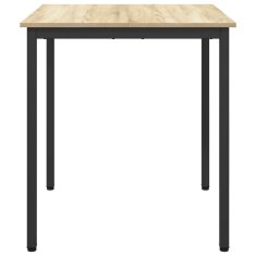 Vidaxl Jedilne mize 70 x 70 x 75 cm Inženirski les Sonoma hrast