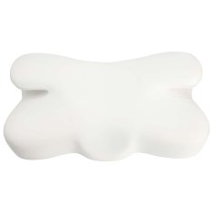 Vidaxl Vzglavnik za vrat Siva Spominska pena 58 x 36 x 13 cm