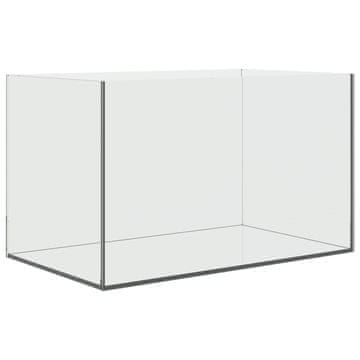 Vidaxl Akvarij s shranjevanjem Transparentno 50 x 30 x 30 cm Steklo