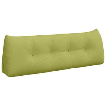 Vidaxl Poglavni vzglavnik Svetlo zelena 140 x 24 x 50 cm blago