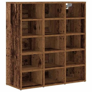 Vidaxl Omara za čevlje Star les 77,5 x 30 x 83,5 cm Konstruiran les