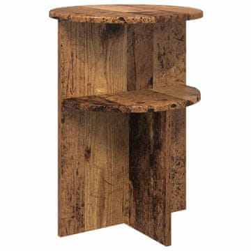 Vidaxl Stranska miza Star les Ø 39,5 x 55 cm Inženirski les