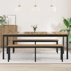 Vidaxl Jedilne mize 200 x 100 x 75 cm Inženirski les Pravokotna