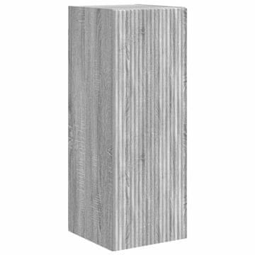 Vidaxl TV stenska omara Siva Sonoma 30 x 31 x 80 cm Konstruiran les