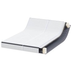 Vidaxl Vzmetnica 2 kos Srednje mehko 80 x 200 cm Bela in siva