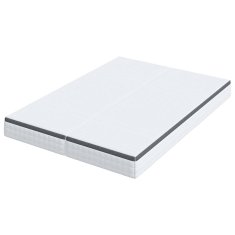 Vidaxl Vzmetnica 2 kos Srednje mehko 80 x 200 cm Bela in siva