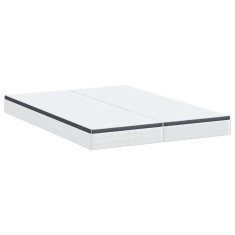 Vidaxl Vzmetnica 2 kos Srednje mehko 80 x 200 cm Bela in siva