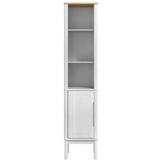 Vidaxl Visoka kopalniška omara FLORO Bela 35 x 30 x 160 cm